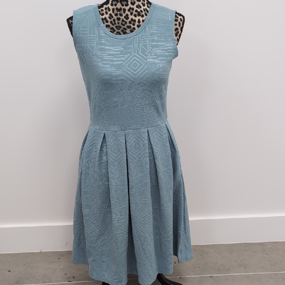 Elegant Blue Sleeveless Dress